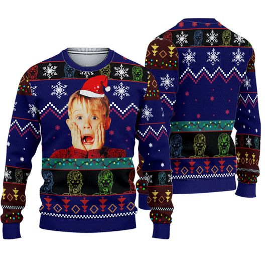 Discover Home Alone Ugly Christmas Knitted Sweater