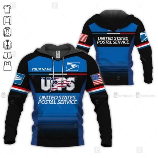Discover Personalized Name Postal Worker 3D All Over Printed Hoodie