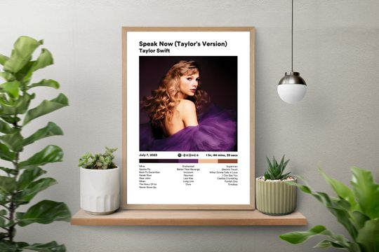 Discover Speak Now (Taylo version) Simple Album Poster | Printable Digital Poster
