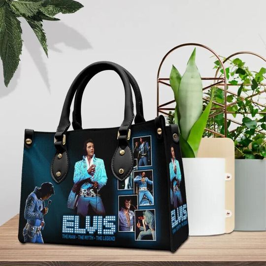 Discover Elvis Presley Leather Bag, Women Leather Handbag, Music Lover Bag