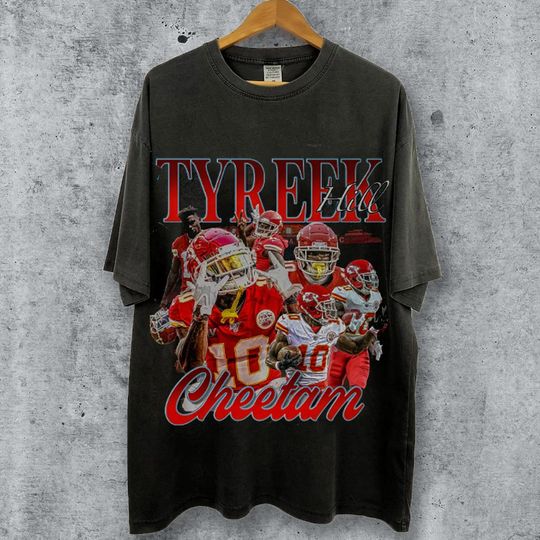 Discover Tyreek Hill Graphic T-shirt, Tyreek Hill Vintage 90s Graphic Tee, Football Sweatshirt, Bootleg Rap Tee