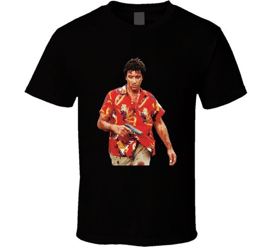 Discover Tony Montana Scarface Bloody Hawaiian  Movie Fan T Shirt