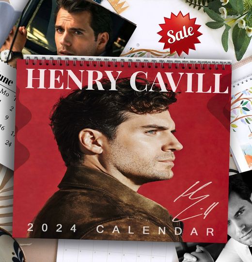 Discover Henry Cavill Wall Calendar 2024, Wall Calendar 2024