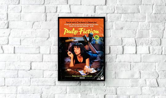 Discover Pulp Fiction Movie Poster, Vintage Movie Poster