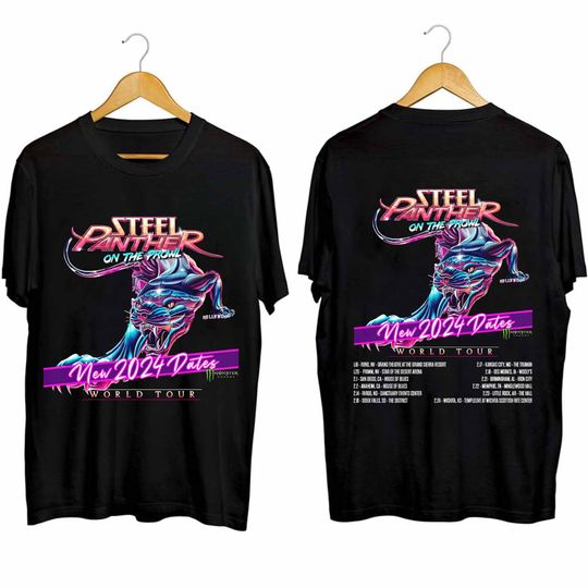 Discover Steel Panther On the Prowl World Tour New 2024 Dates Shirt