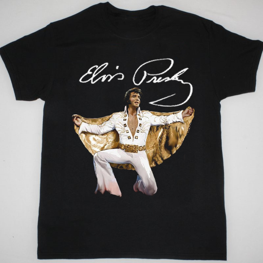 Discover RARE Elvis Presley Shirt Short Sleeve Gift For Fans Black All Size S-5XL