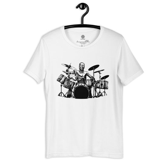 Discover C3PO Drum T Shirt Robot Playing Cool Drum Kit Tee Funny