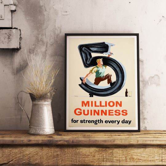 Discover Guinness Vintage Poster - Guinness For Strength Poster