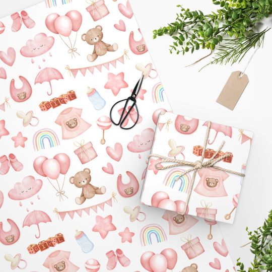 Discover Baby Girl Gift Wrap