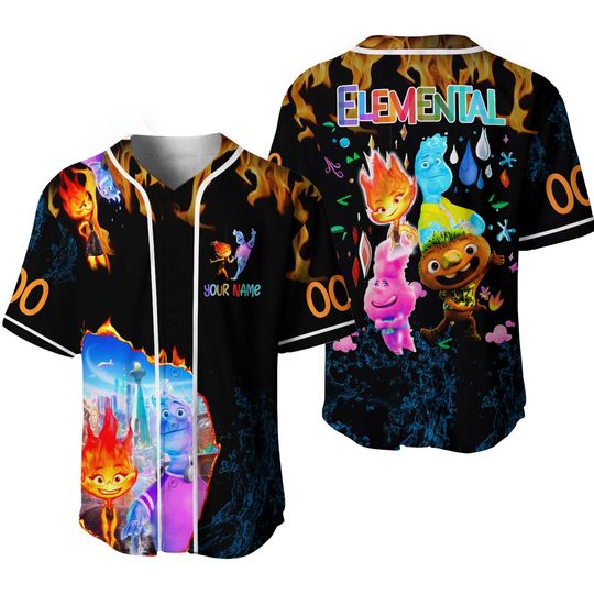 Discover Elemental Jersey Shirt, Elemental Baseball Jersey