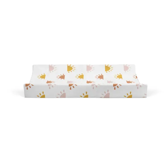 Discover Changing Pad Cover in Half Sun | Nursery Decor | Baby Newborn Toddler Bedding