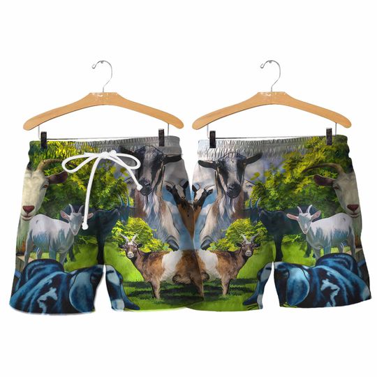 Discover Goat Animals Goat Anything Hawaiian Shorts