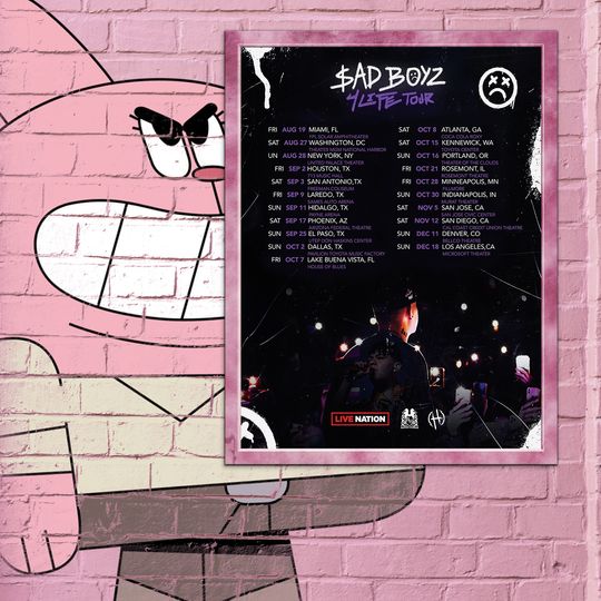 Discover Junior H Sad Boyz Tour 2023 Poster