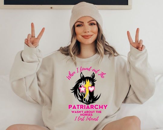 Discover PATRIARCHY Wasn't About Horses I lost Interest Shirt, Barbie Inspired T-shirt, Vintage Cowboy Horses Shirt Gift