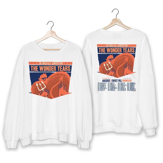 Discover The Wonder Years The Greatest Generation 2023 Tour Double Sided Sweatshirt
