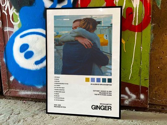 Discover Brockhampton "Ginger" Album Cover Poster