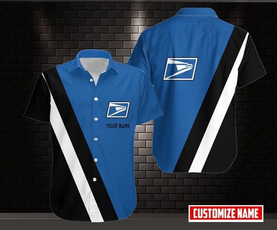 Discover Personalized Name Postal Worker Hawaii Shirt, Men's Postal Service Tropical Hawaiian 3D Hawaii Shirt