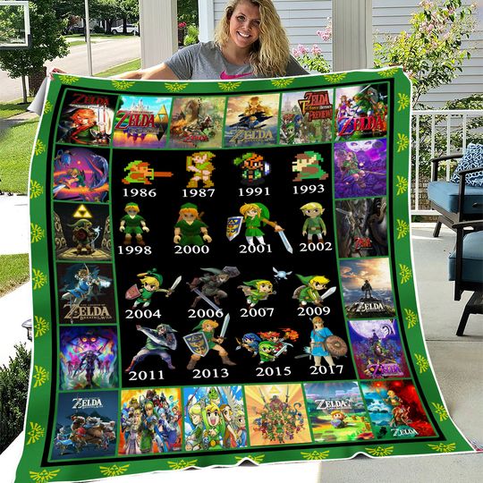Discover Zelda Nintendo Fleece Blanket
