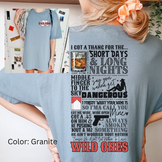 Discover Wild Ones two sided Country Concert Tee, Jesse Murphy shirt