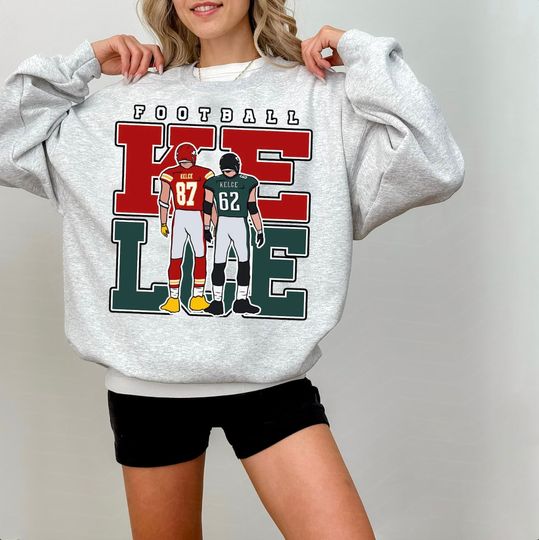 Discover Jason Kelce & Travis Kelce Sweatshirt, American Football Shirt