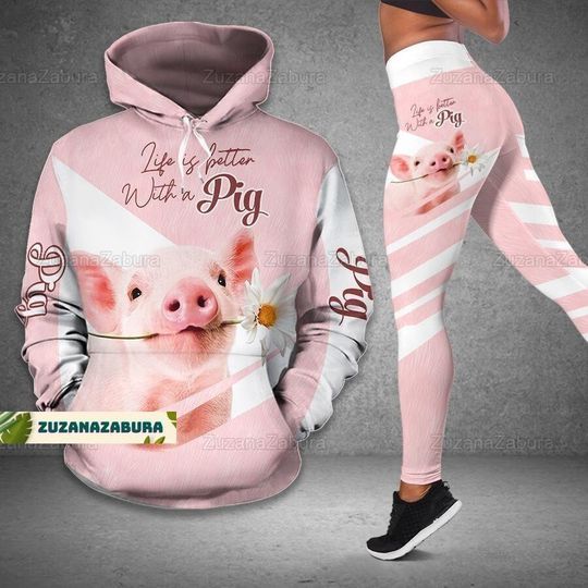 Discover Cute Pig Lover Hoodie