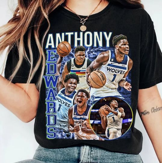 Discover Anthony Edwards Graphic Shirt, Basketball Shirt