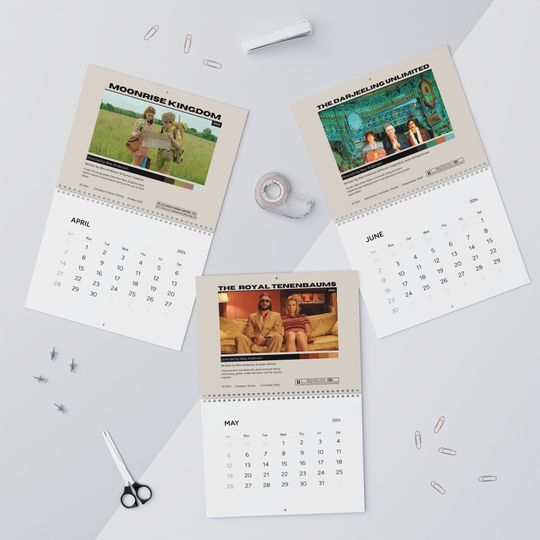 Discover Wes Anderson Wall Calendar 2025