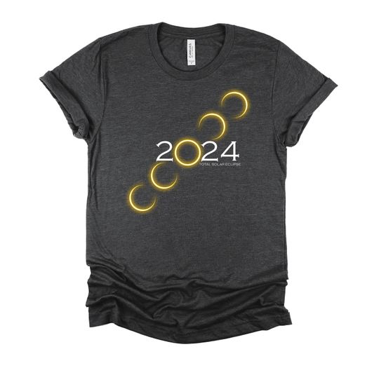 Discover Total Solar Eclipse 2024 Tshirt, Sun Shirt, Moon Phases Tee, Space Celestial Unisex T-Shirt