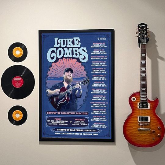Discover Lukee Comb 2024 World Tour Country Music Poster