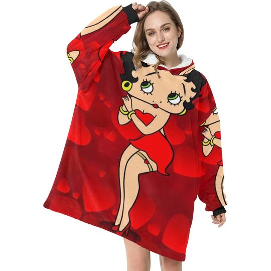 Discover Betty Boop Blanket Hoodie, Valentine Gifts For Her