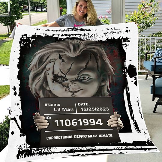 Discover Custom Name And Date Horror Blanket