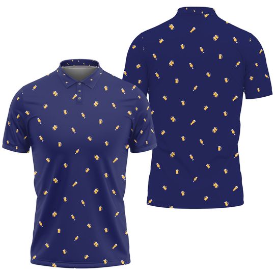 Discover Gopory Beer Golf Shirts for Men Beer Shirt Hawaiian Polo Shirts