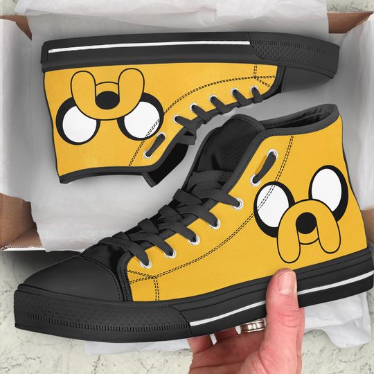 Discover Adventure time shoes, Jake high top sneakers. Birthday gift