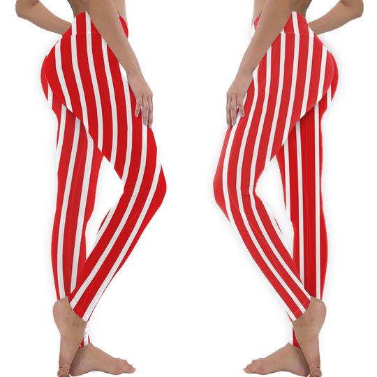 Discover IU Candy Stripes! Red and white striped Leggings
