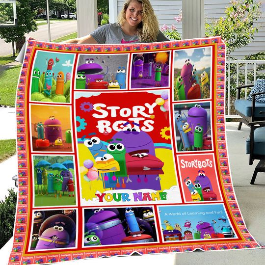 Discover Custom Ask The StoryBots Quilt Blanket