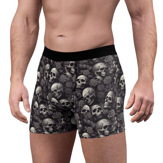Discover Skull, Men's Boxer Briefs, Boxers, underwear