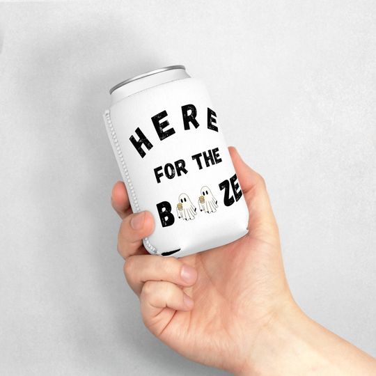 Discover Here for the BOOZE Can Cooler Sleeve, Halloween coozie, Coozie