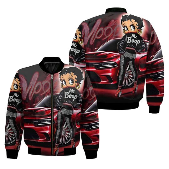 Discover 90s Betty Boop Women's Bomber Jacket