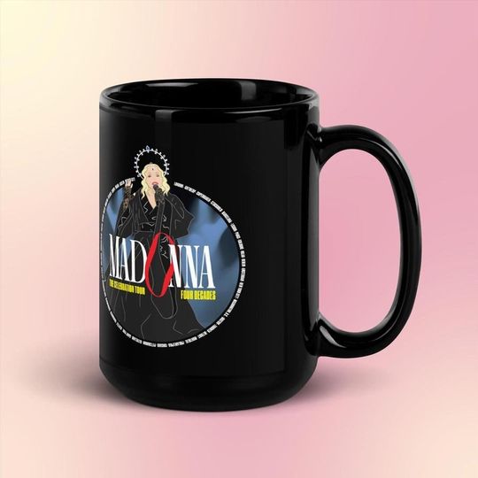 Discover Madonna Celebration Tour Glossy Mug