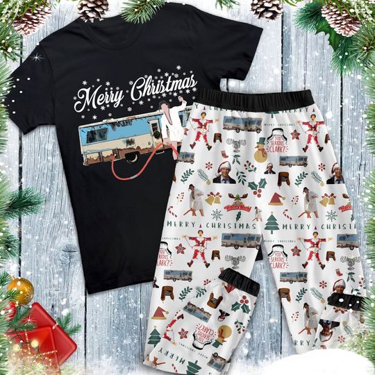 Discover Christmas Vacation Pajamas Set for Family Matching
