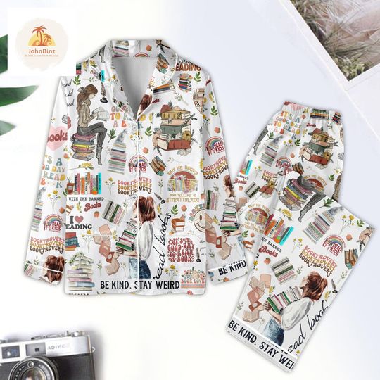 Discover Books Lover Pajamas Set, Family Matching Pajamas Set