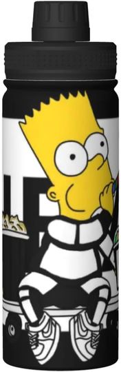 Discover Bart Simpsons Stainless Steel Water Bottles Sports Lid