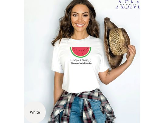 Discover This Is Not A Watermelon Shirt | Palestine Flag Shirt