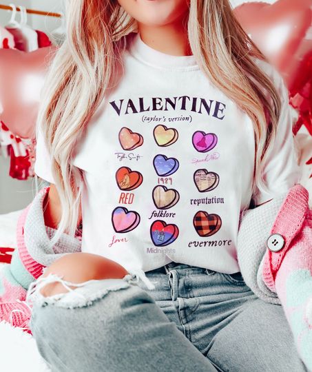 Discover Valentine Taylo version Shirt, Valentine Shirt