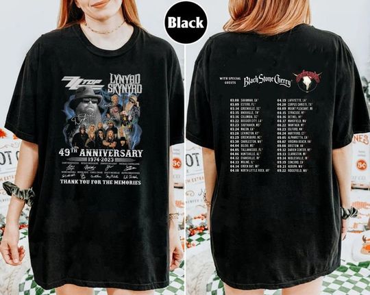 Discover Lynyrd Skynyrd ZZ Top Tour 2024 Shirt, 2024 Music Tour Shirt, Gift For Fan