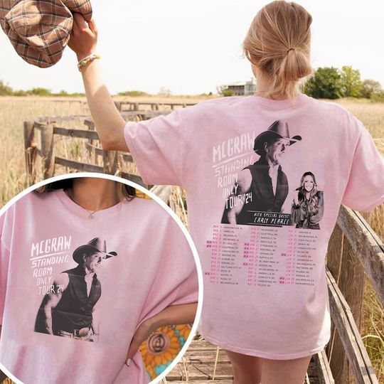 Discover Tim McGraw 2024 Tour Standing Room Only Shirt, 024 Music Tour Shirt, Gift For Fan