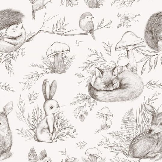 Discover Woodland Crib Sheet, Muslin Nursery Fitted Cotton Sheets, Baby Bedside/ Mini Crib/ Toddler Forest Sheet, Vintage Blue Toile Baby Bedding