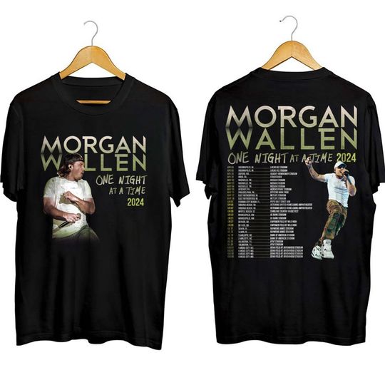 Discover One Night At A Time Wallen Western 2024 Shirt, 2024 Music Tour Shirt, Gift For Fan