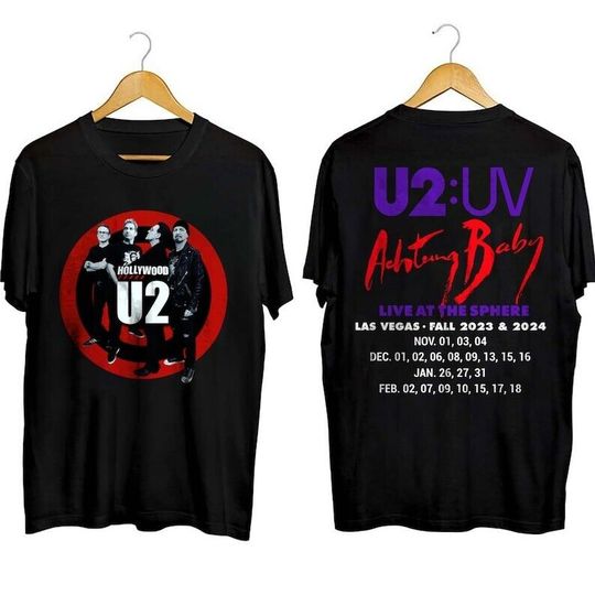 Discover U2 Achtung Baby Live at Sphere Las Vegas Tour 2024 T-Shirt
