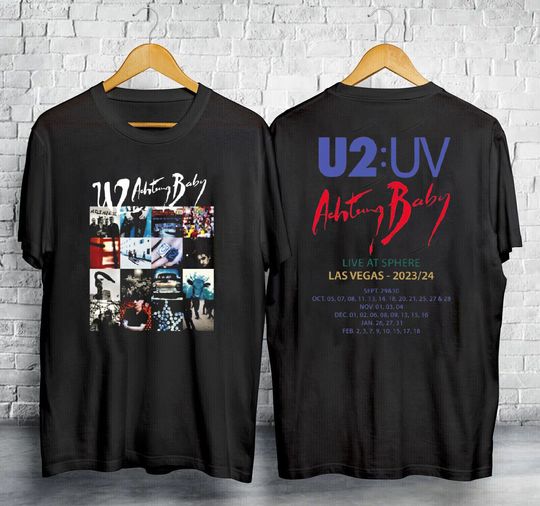 Discover U2:UV Achtung Baby Live at Sphere 2023 & 2024 Tour Shirt